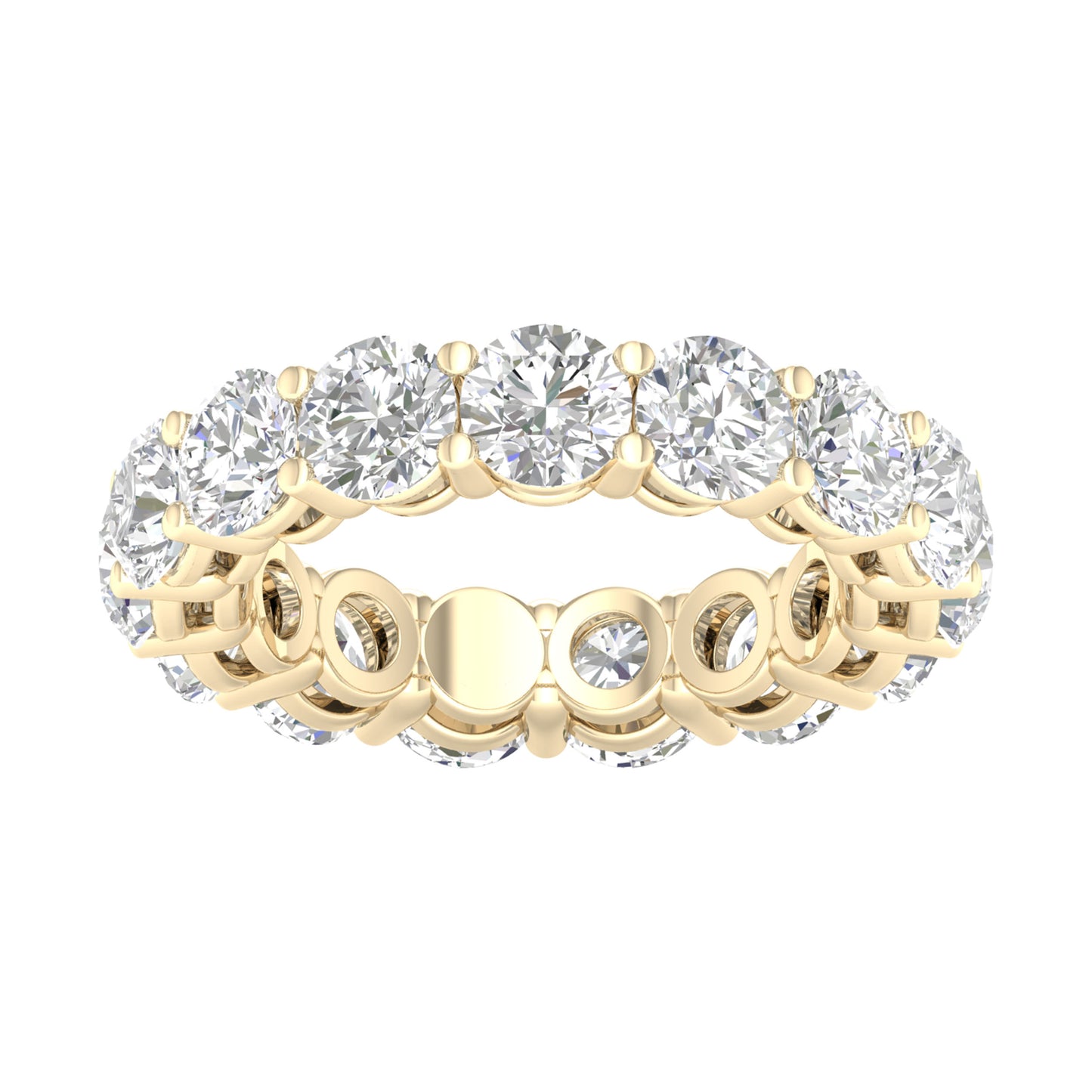 14K 4.95CT Certified Lab Grown Diamond Bands ( IGI Certified ) - Solomon Jewelers