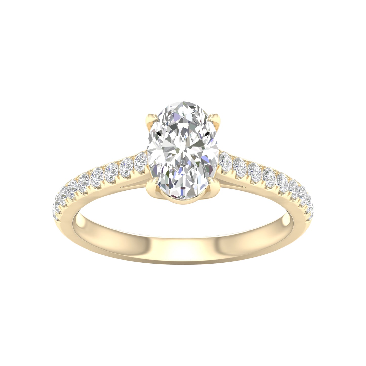 14K 1.75CT Certified Lab Grown Diamond Ring ( IGI Certified ) - Solomon Jewelers