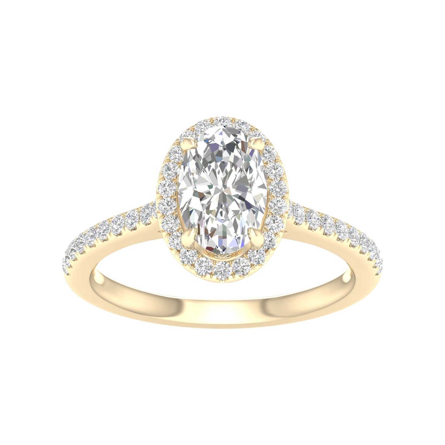 14K 1.75CT Certified Lab Grown Diamond Ring ( IGI Certified ) - Solomon Jewelers