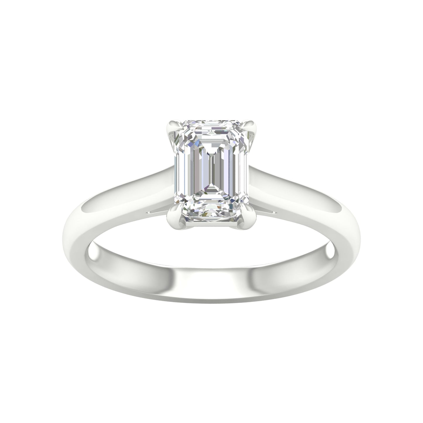 14K 1.50CT Lab Grown Solitare Ring - Solomon Jewelers