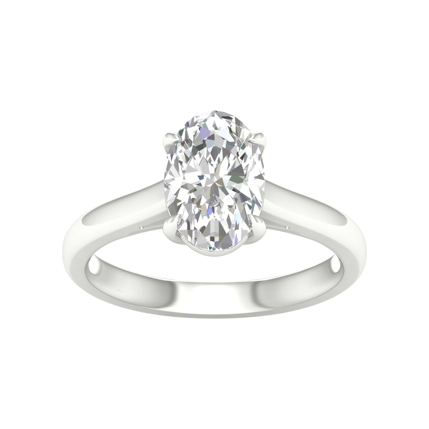 14K 2.00CT Certified Lab Grown Diamond Ring ( IGI Certified ) - Solomon Jewelers