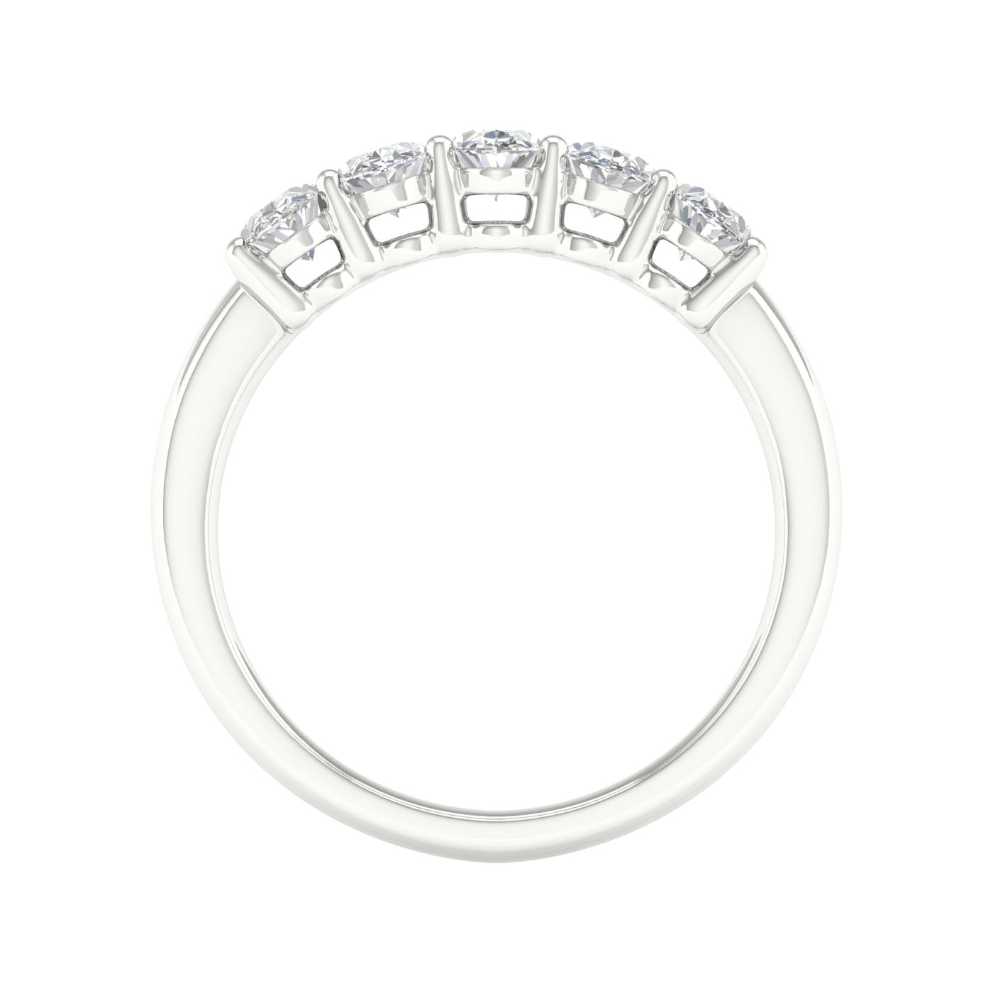 14K 1.00CT Certified Lab Grown Diamond Band - Solomon Jewelers