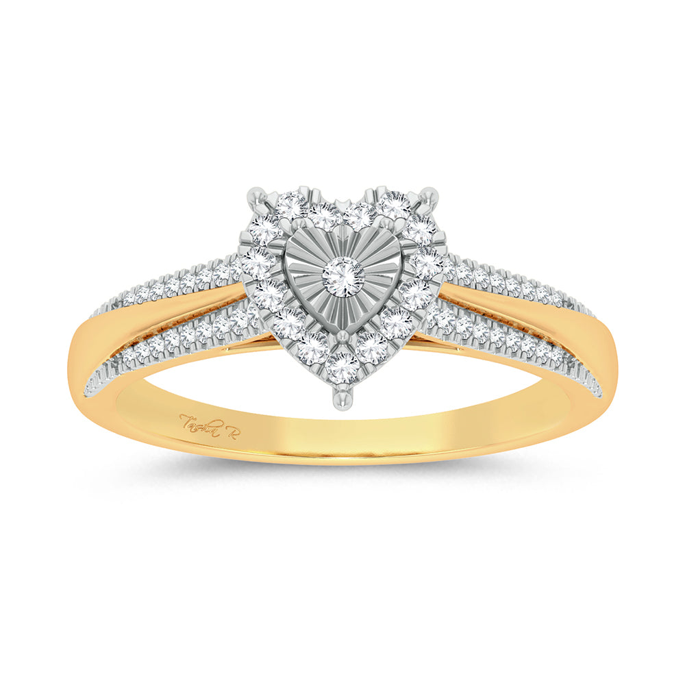 10K 0.15ct Diamond Ring - Solomon Jewelers