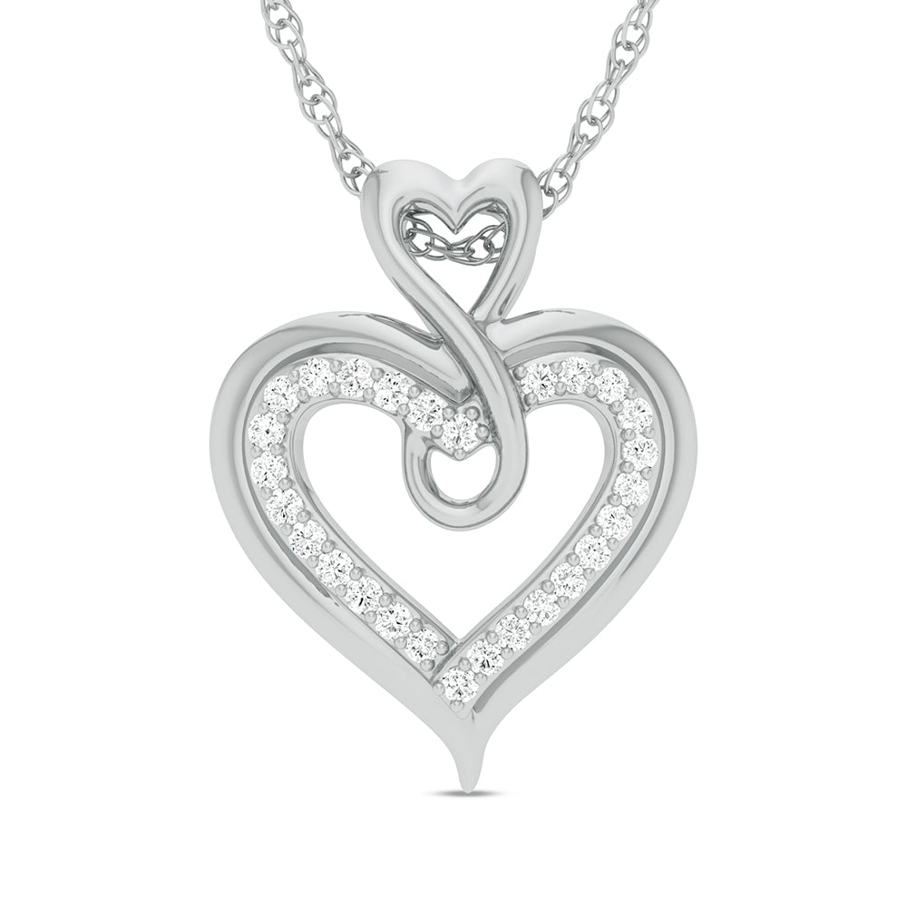 10K 0.13ct Diamond Pendant - Solomon Jewelers
