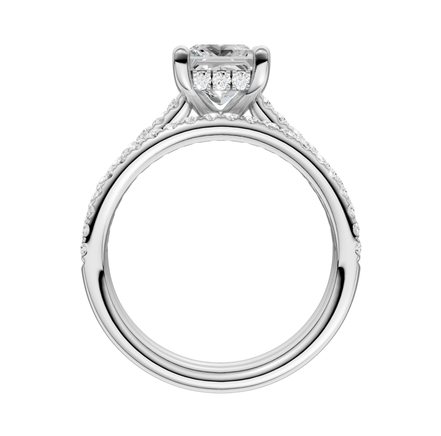 14K 2.50CT Lab Diamond Bridal Ring