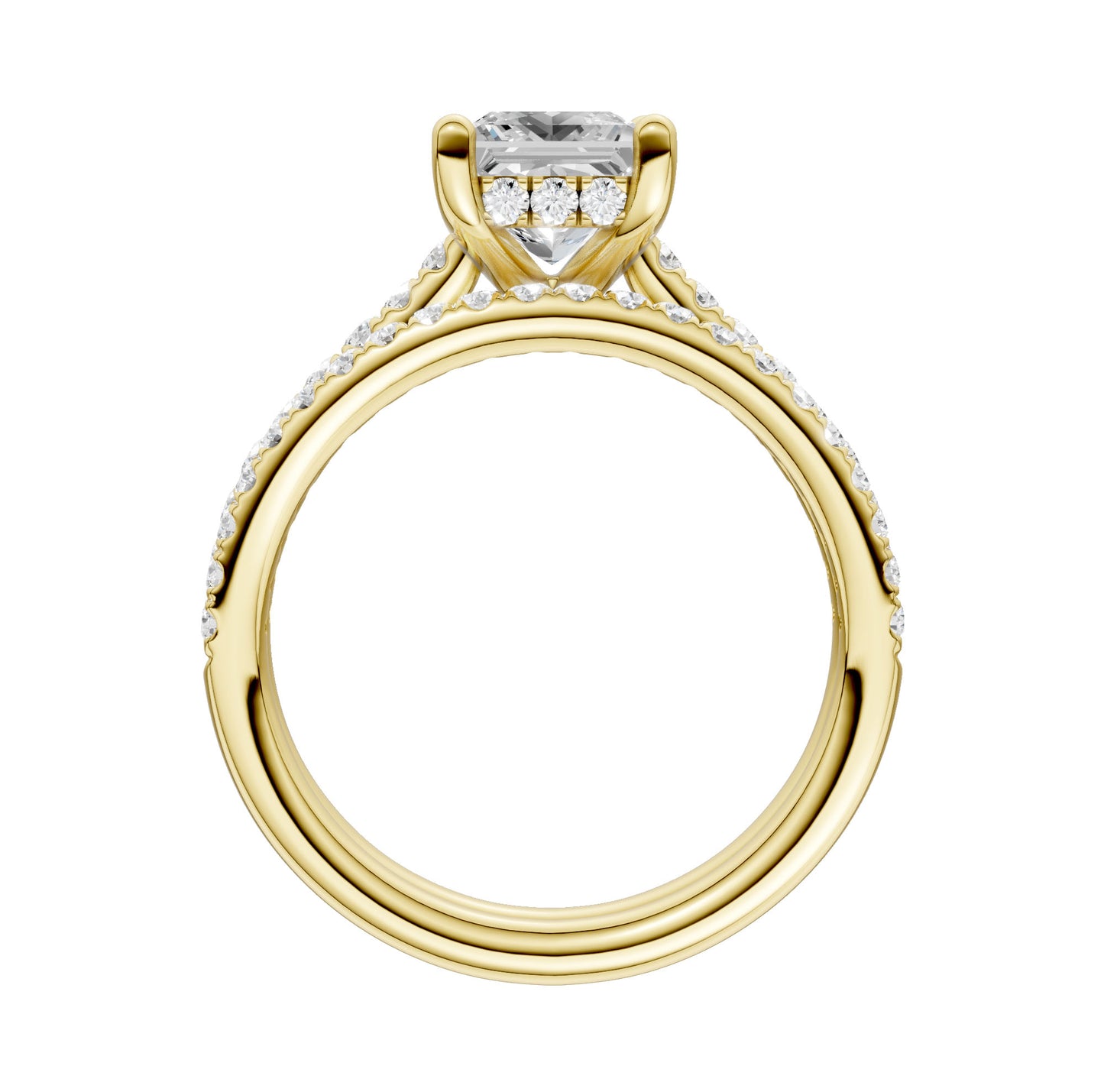 14K 2.50CT Lab Diamond Bridal Ring - Solomon Jewelers
