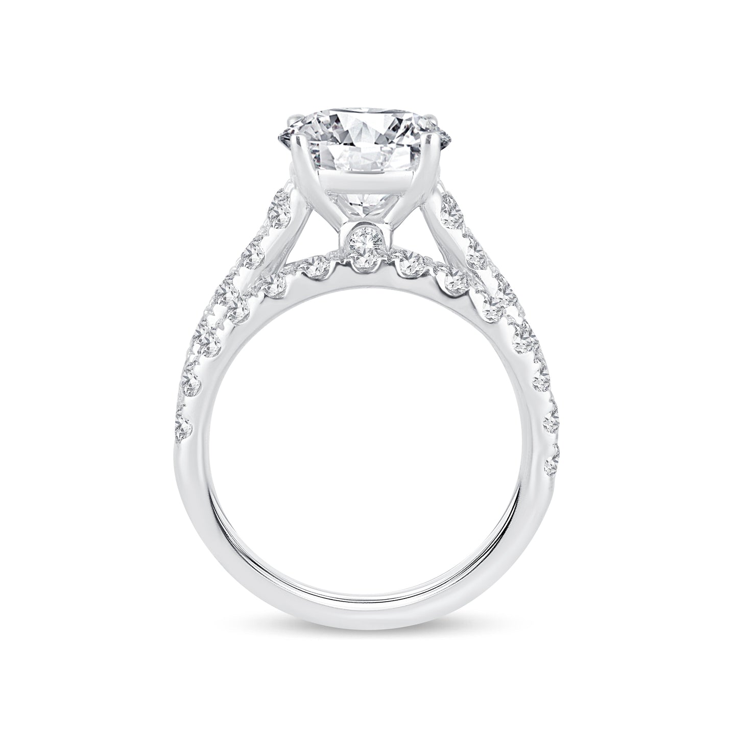 14K 5.00CT Lab Grown Bridal Set - Solomon Jewelers