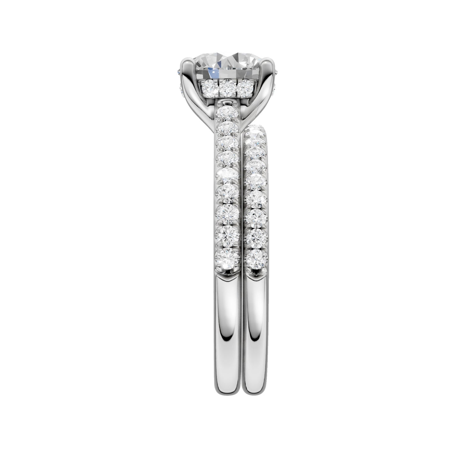 14K 2.50CT Lab Diamond Bridal Ring - Solomon Jewelers