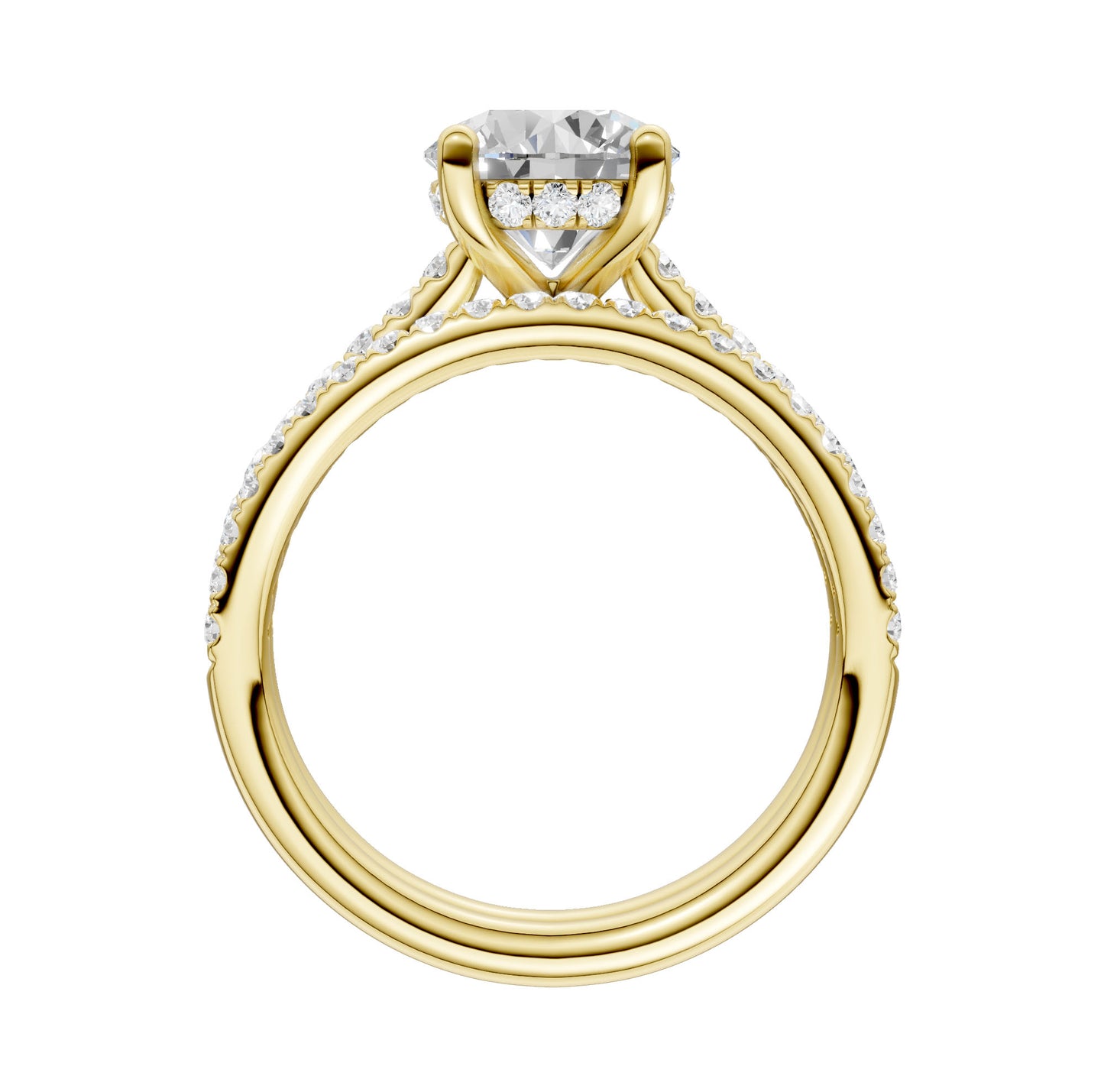 14K 2.50CT Lab Diamond Bridal Ring - Solomon Jewelers