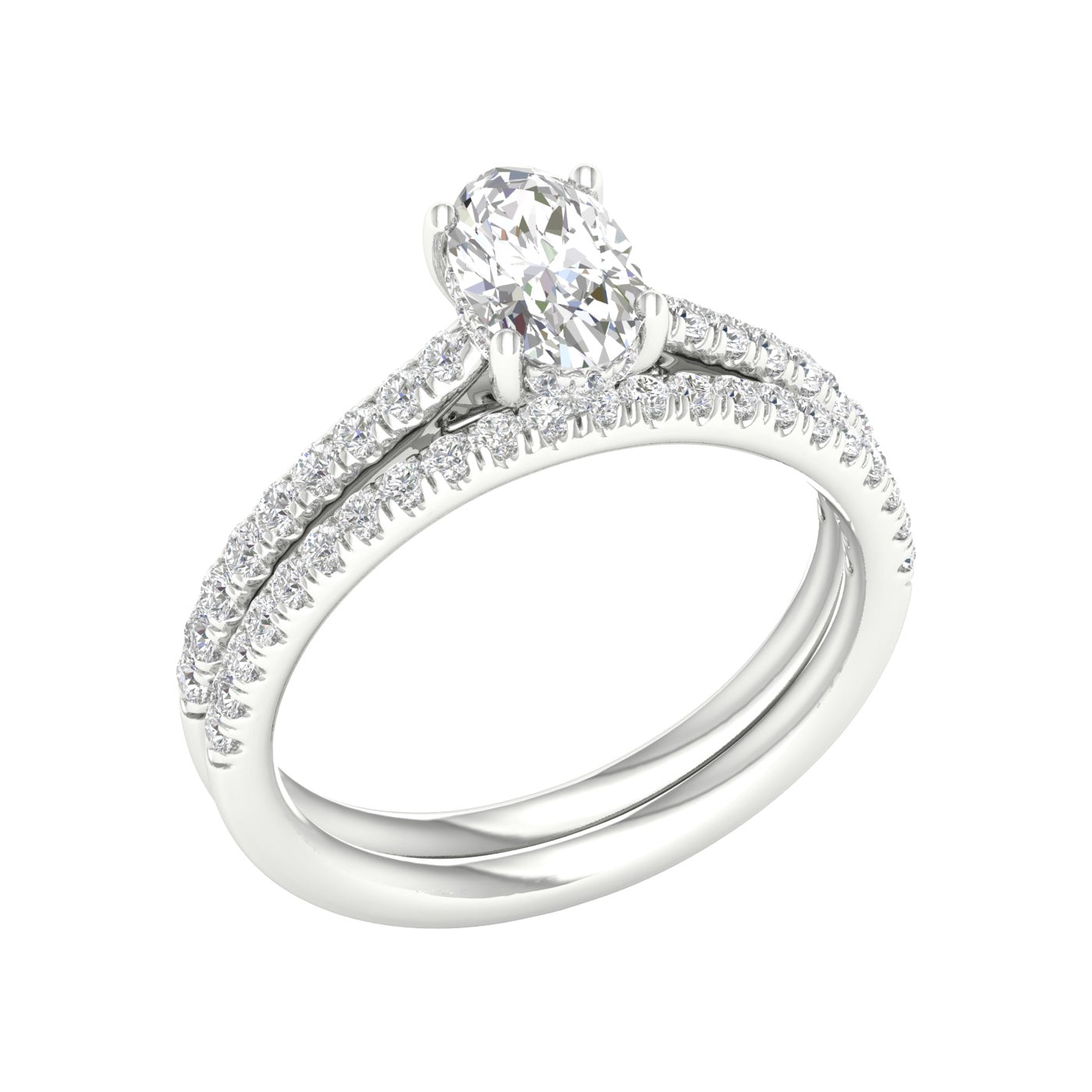 14K 1.50CT Lab Grown Diamond Bridal - Solomon Jewelers