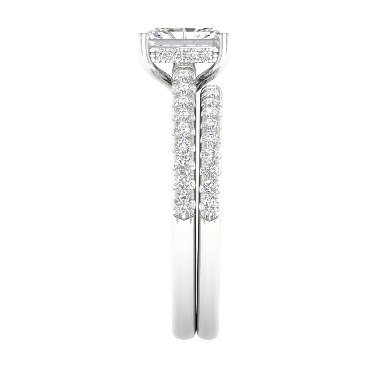 14K 1.50CT Certified Lab Grown Diamond Bridal Set - Solomon Jewelers
