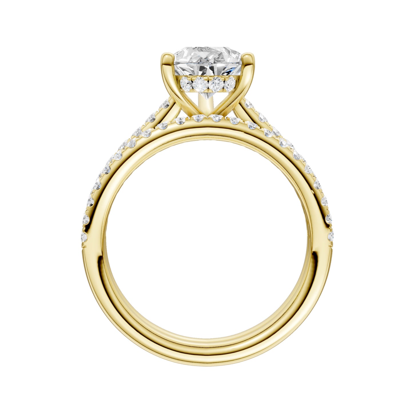 14K 2.50ct Lab Grown Diamond Bridal Set