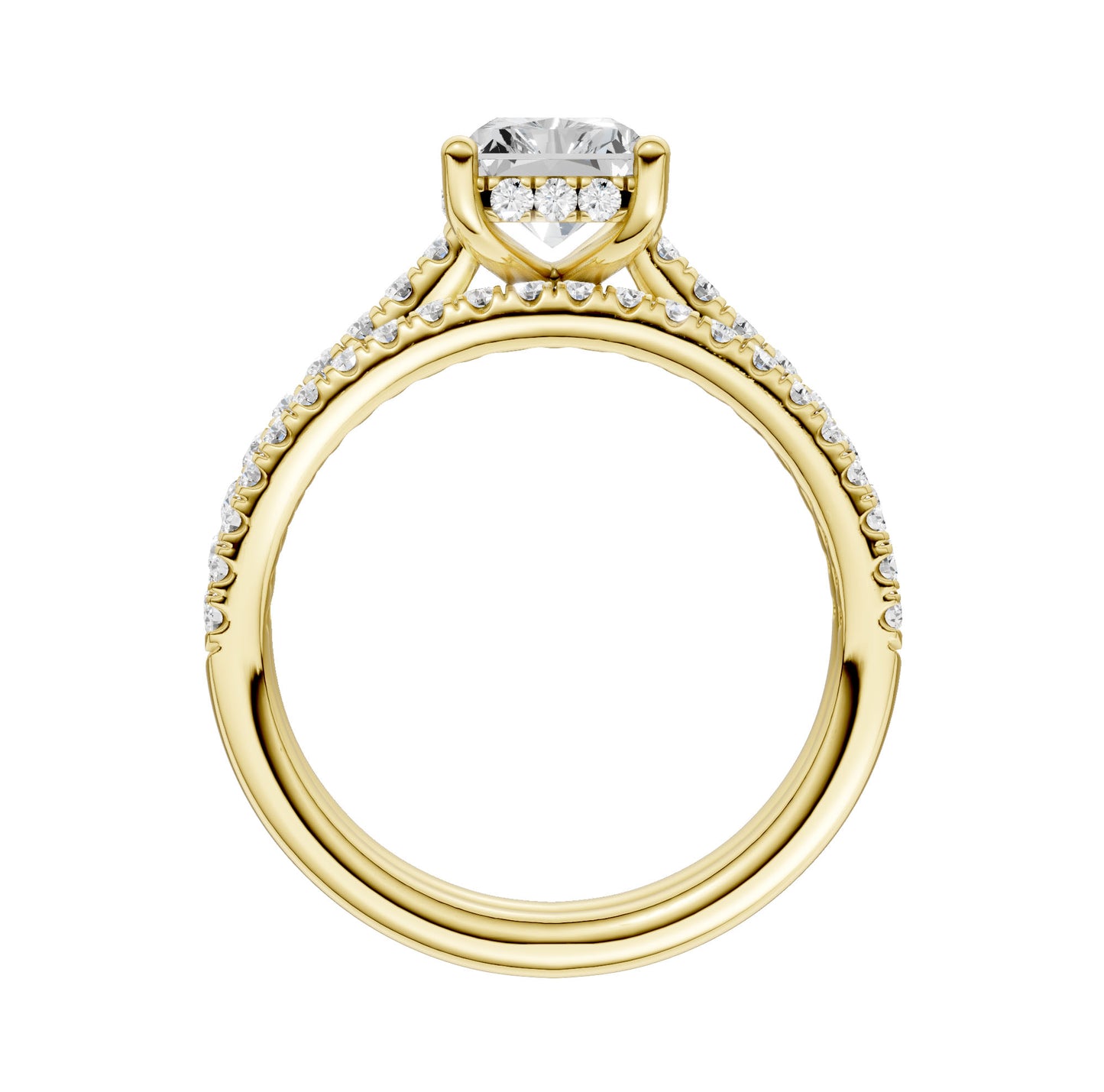 14K 2.50ct Lab Grown Diamond Bridal Set - Solomon Jewelers