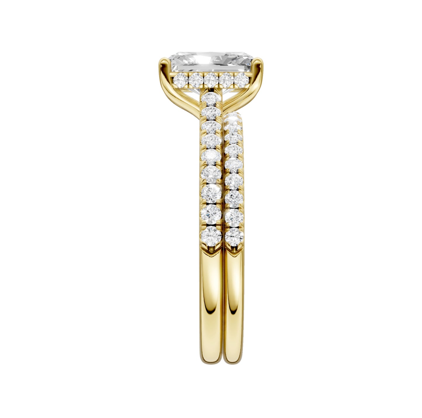 14K 2.50ct Lab Grown Diamond Bridal Set - Solomon Jewelers