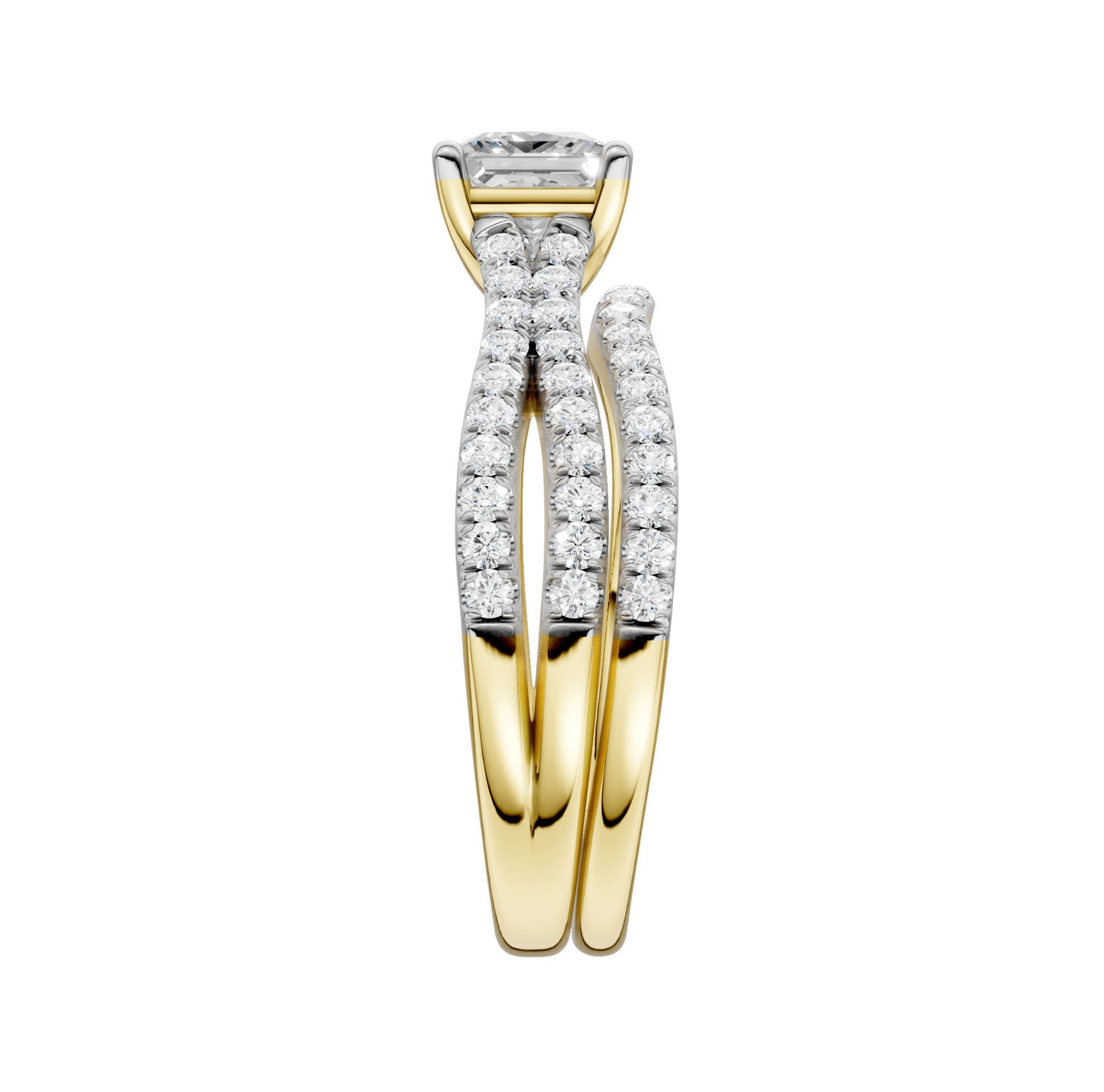 Certified Lab Grown 14K 1.40CT Diamond Bridal Set - Solomon Jewelers