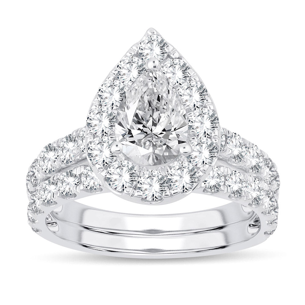 14K 1.50CT Certified Lab Grown Diamond Bridal Ring - Solomon Jewelers
