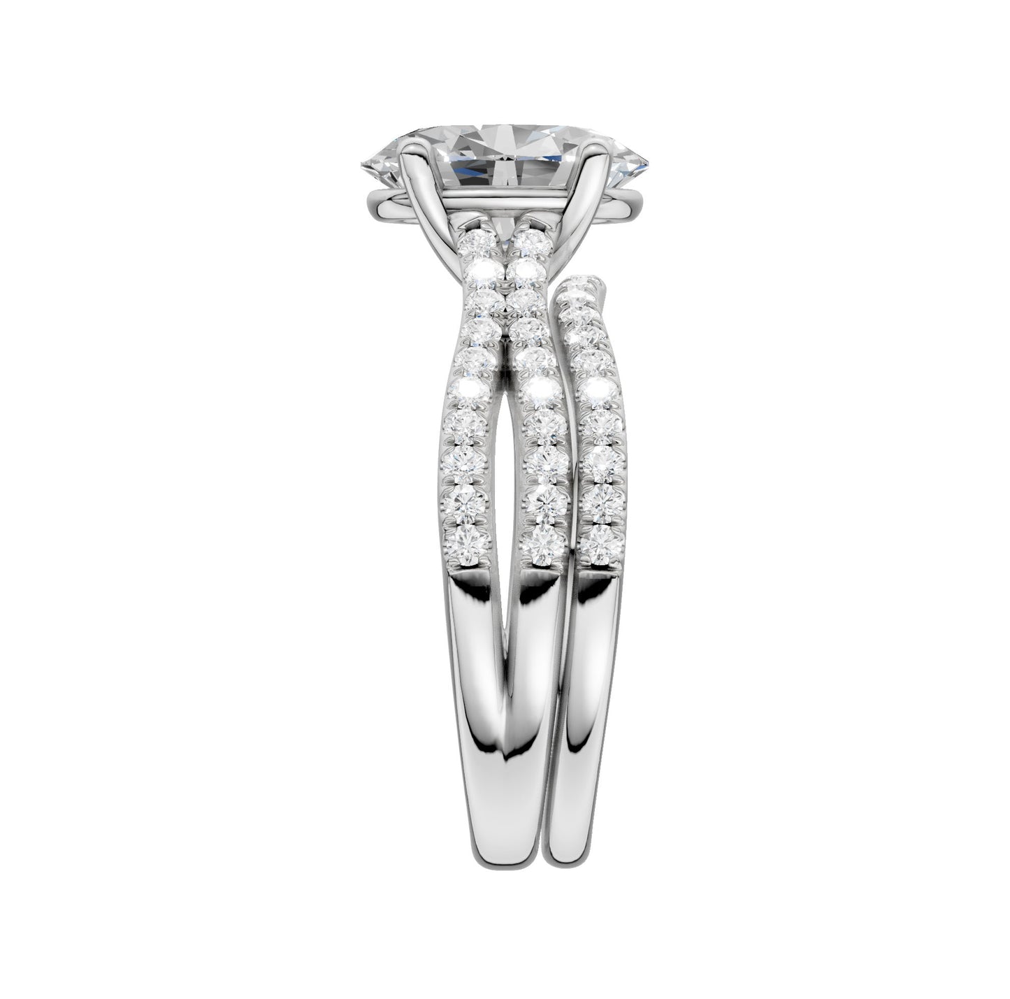14K 1.40CT Lab Diamond Bridal Set - Solomon Jewelers