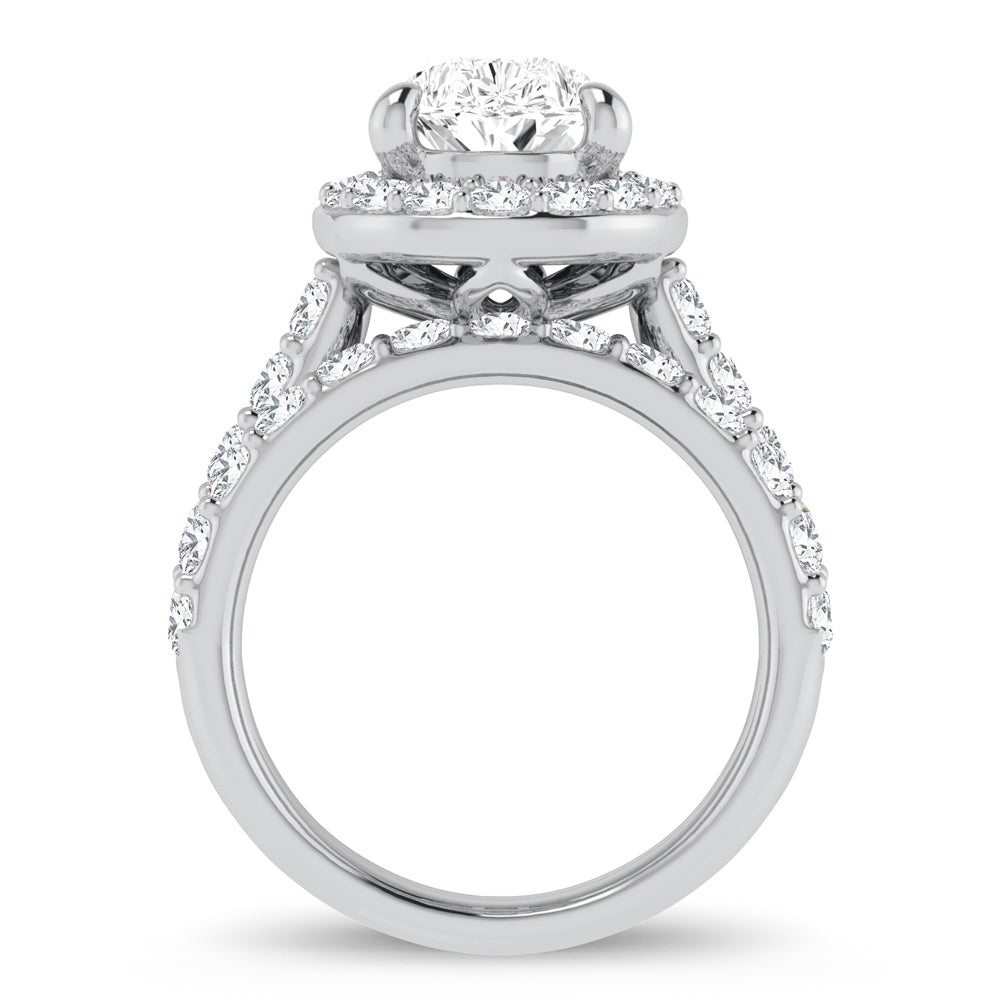 14K 5.00CT Certified Lab Grown Diamond Bridal Ring - Solomon Jewelers