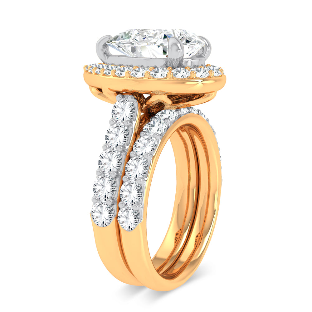 14K 5.00CT Certified Lab Grown Diamond Bridal Ring - Solomon Jewelers