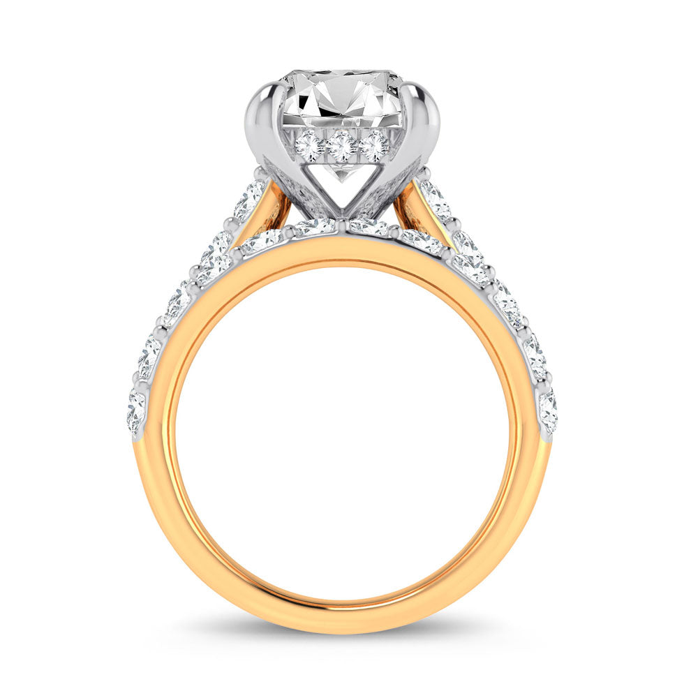 14K 5.00CT Certified Lab Grown Diamond Bridal Ring - Solomon Jewelers