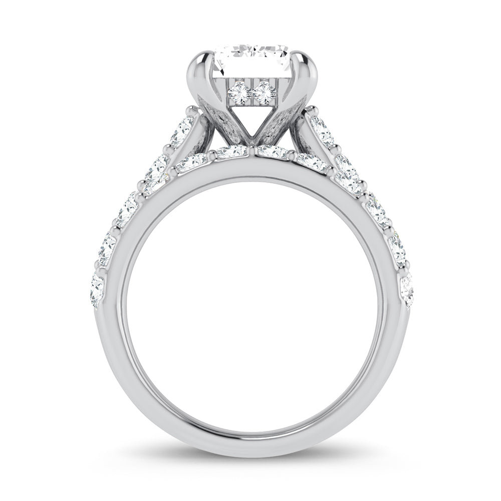 14K 5.00CT Certified Lab Grown Diamond Bridal Ring - Solomon Jewelers