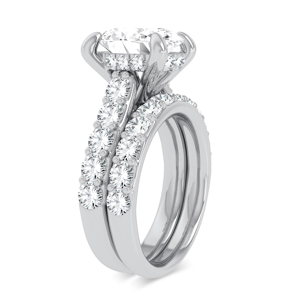 14K 5.00CT Certified Lab Grown Diamond Bridal Ring - Solomon Jewelers