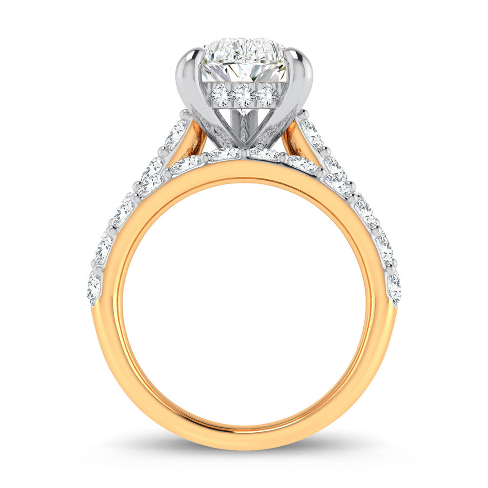 14K 5.00CT Certified Lab Grown Diamond Bridal Ring - Solomon Jewelers