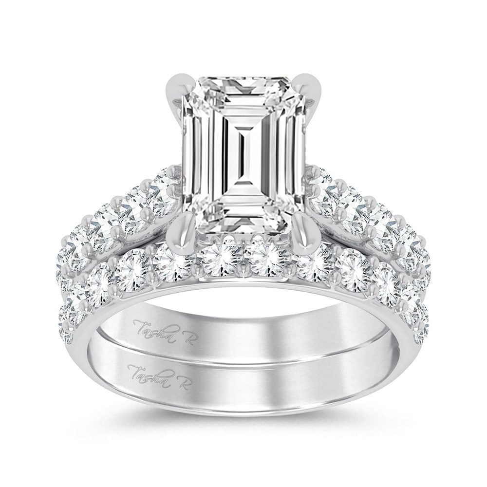 14K 5.00CT Certified Lab Grown Diamond Bridal Ring - Solomon Jewelers