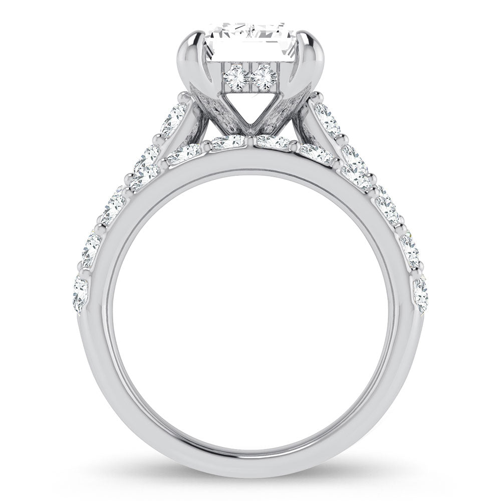 14K 5.00CT Certified Lab Grown Diamond Bridal Ring - Solomon Jewelers