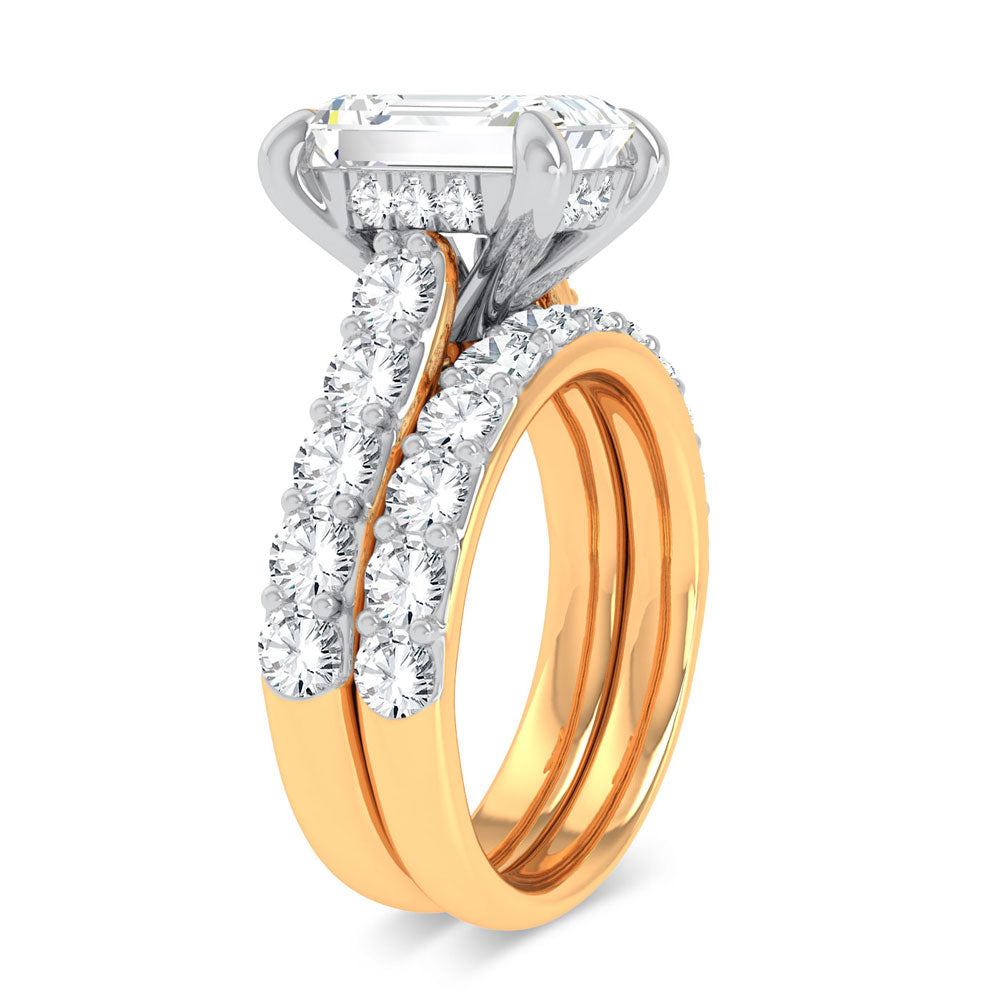 14K 5.00CT Certified Lab Grown Diamond Bridal Ring - Solomon Jewelers