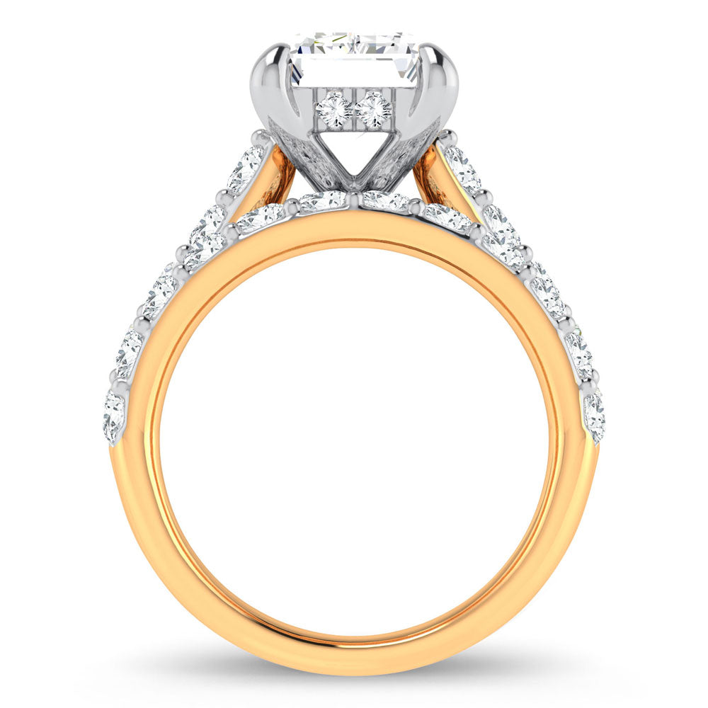 14K 5.00CT Certified Lab Grown Diamond Bridal Ring - Solomon Jewelers