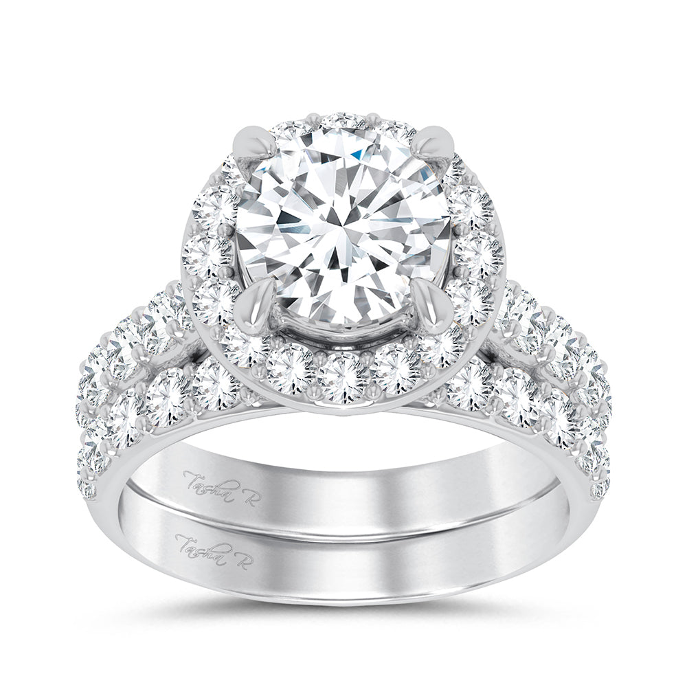 14K 5.00CT Certified Lab Grown Diamond Bridal Ring - Solomon Jewelers