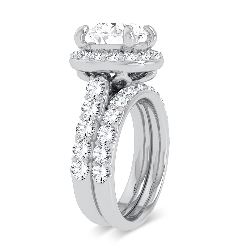 14K 5.00CT Certified Lab Grown Diamond Bridal Ring - Solomon Jewelers