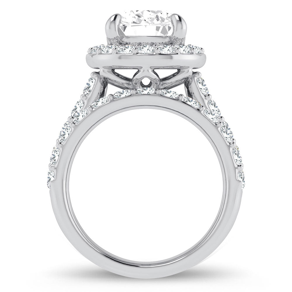 14K 5.00CT Certified Lab Grown Diamond Bridal Ring - Solomon Jewelers