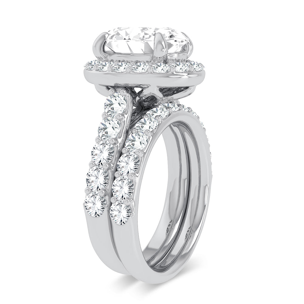 14K 5.00CT Certified Lab Grown Diamond Bridal Ring - Solomon Jewelers