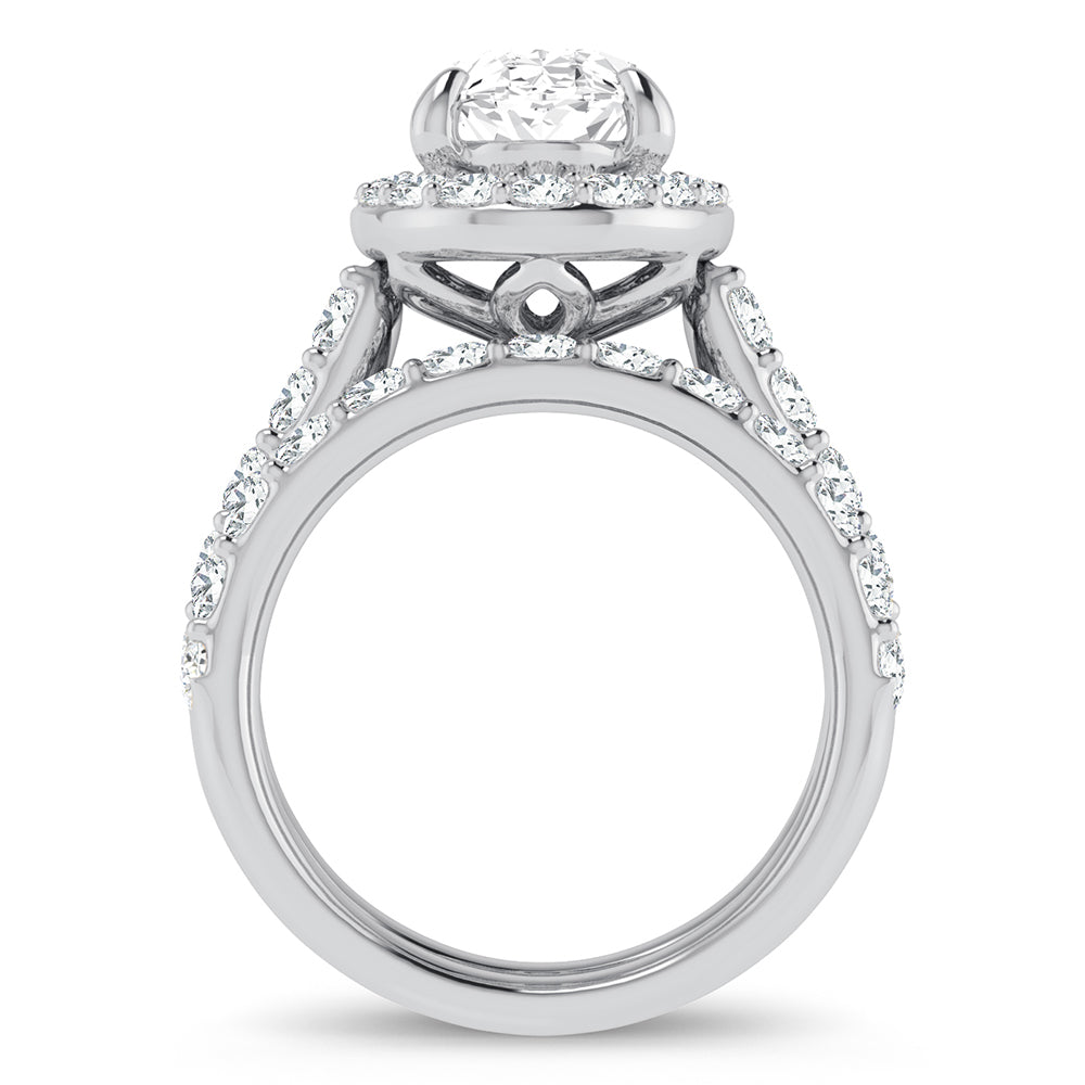14K 5.00CT Certified Lab Grown Diamond Bridal Ring - Solomon Jewelers