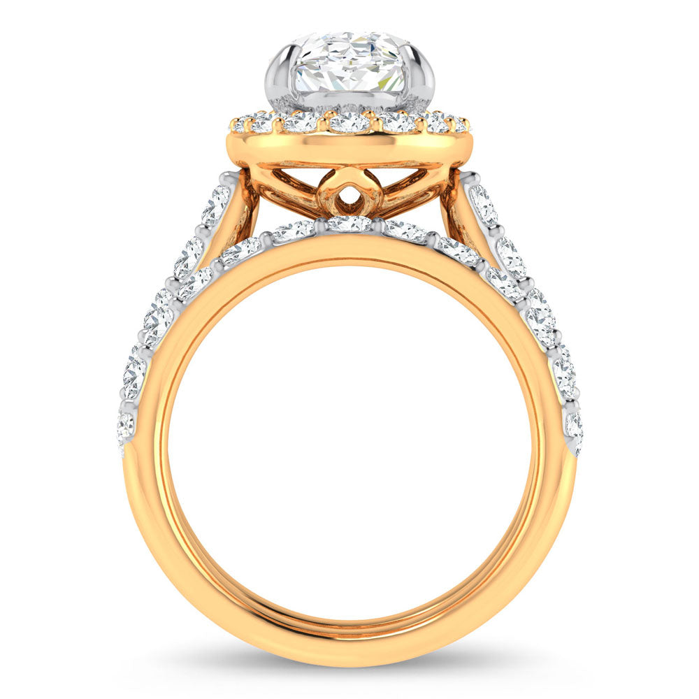 14K 5.00CT Certified Lab Grown Diamond Bridal Ring - Solomon Jewelers