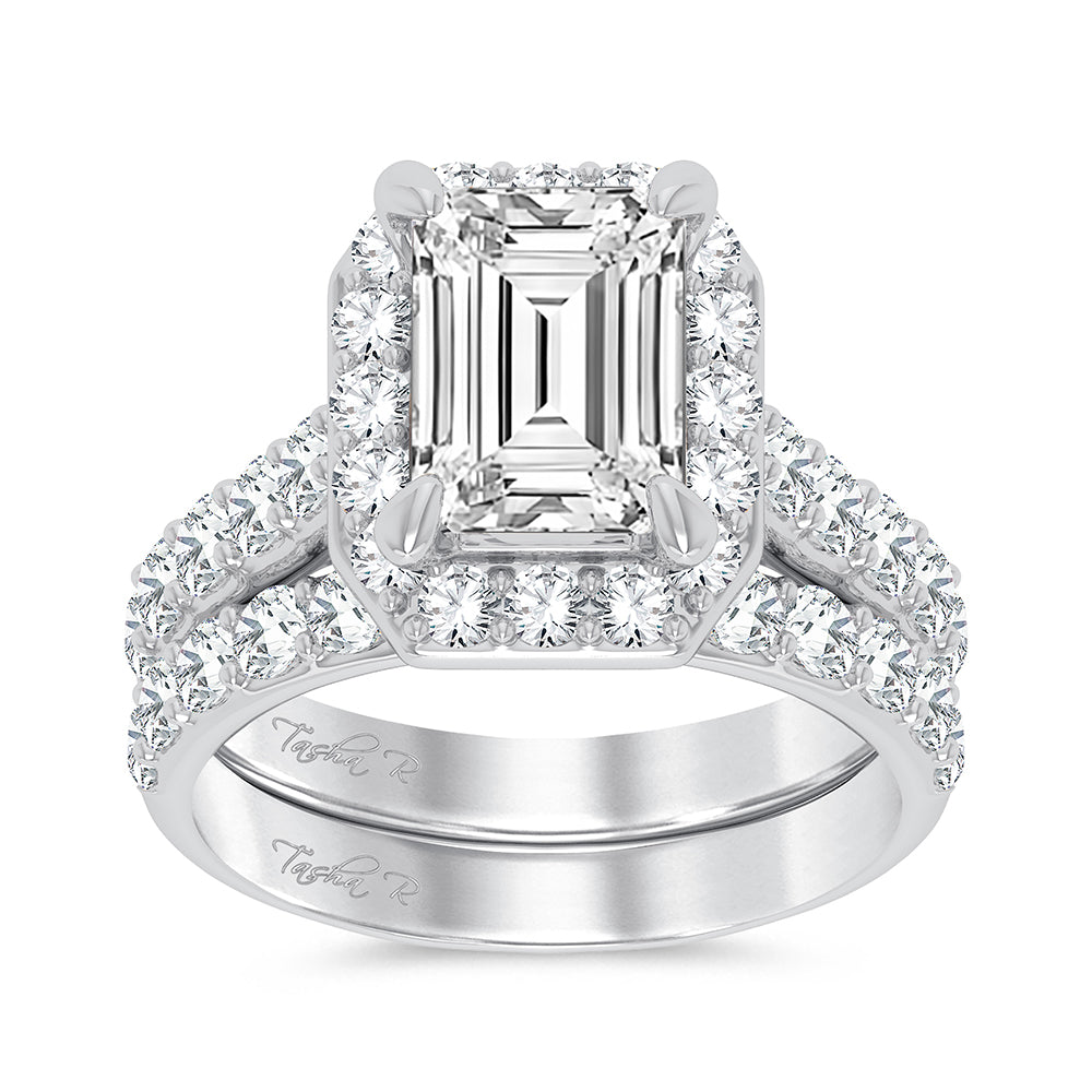 14K 5.00CT Certified Lab Grown Diamond Bridal Ring - Solomon Jewelers