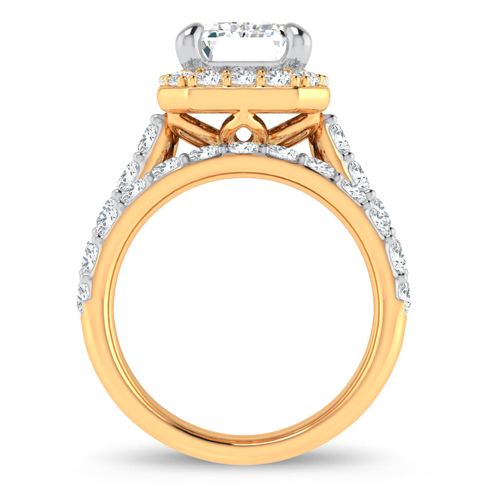 14K 5.00CT Certified Lab Grown Diamond Bridal Ring - Solomon Jewelers