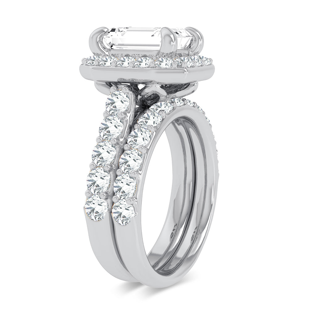 14K 5.00CT Certified Lab Grown Diamond Bridal Ring - Solomon Jewelers