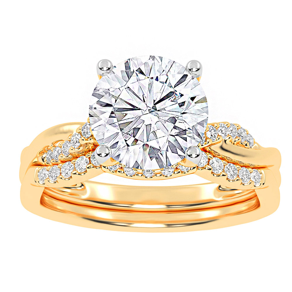 10K 1.25CT Certified Lab Grown Diamond Bridal Ring - Solomon Jewelers