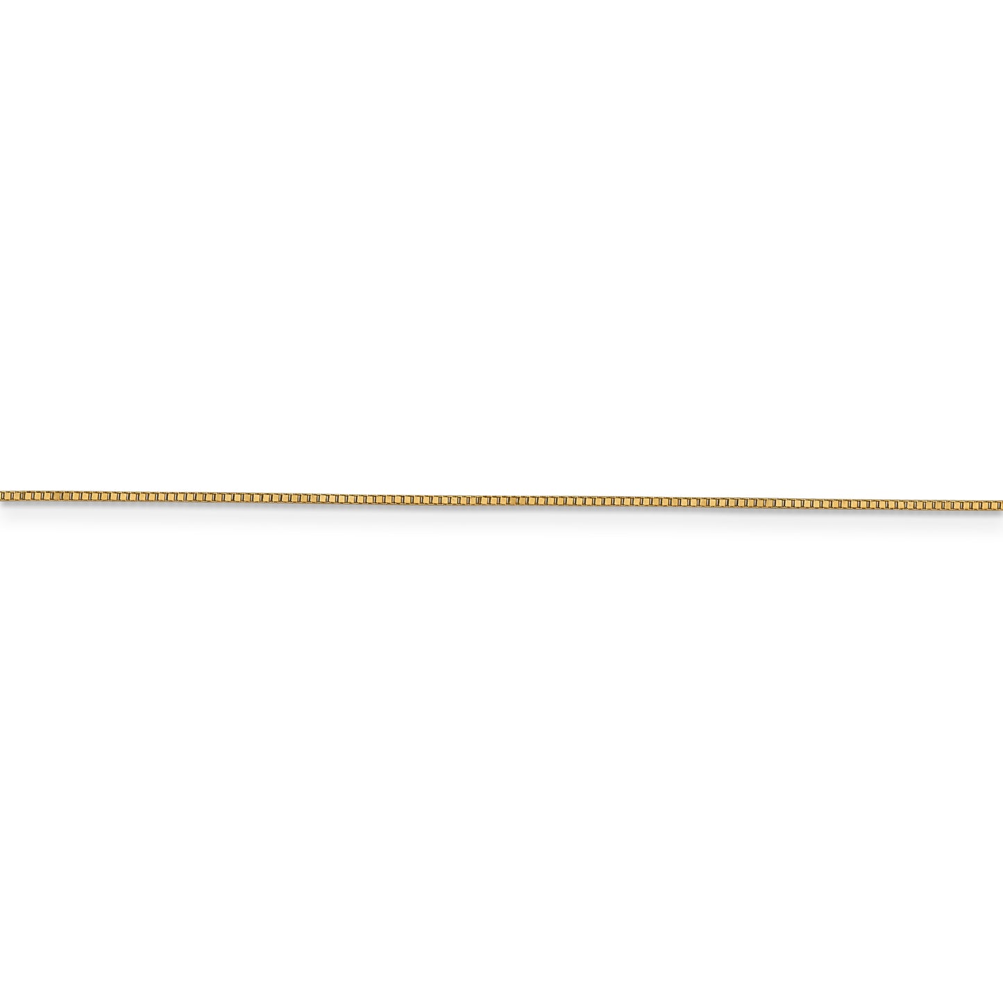 14k .7mm Box with Lobster Clasp Chain - Solomon Jewelers