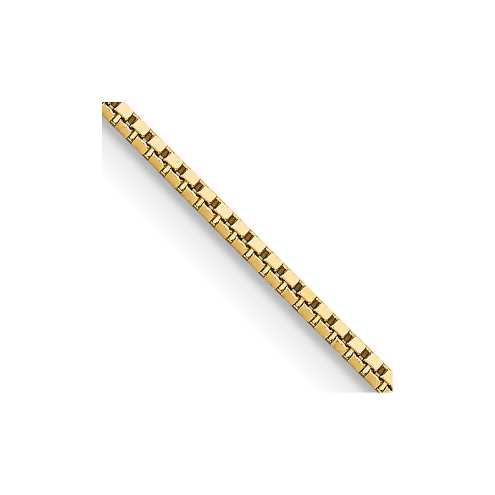 14k .95mm Box Chain - Solomon Jewelers
