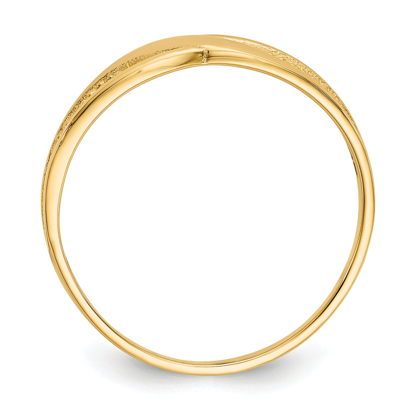 14k Polished Filigree Ring - Solomon Jewelers