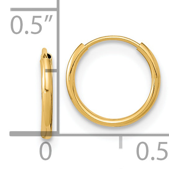 14k Madi K Endless Hoop Earrings - Solomon Jewelers