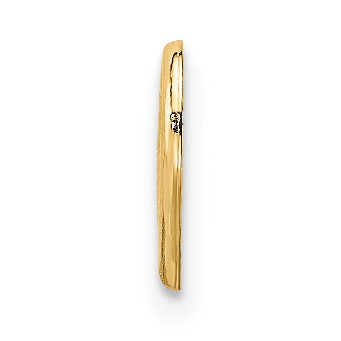 14K Polished Mini Floating Heart Slide - Solomon Jewelers