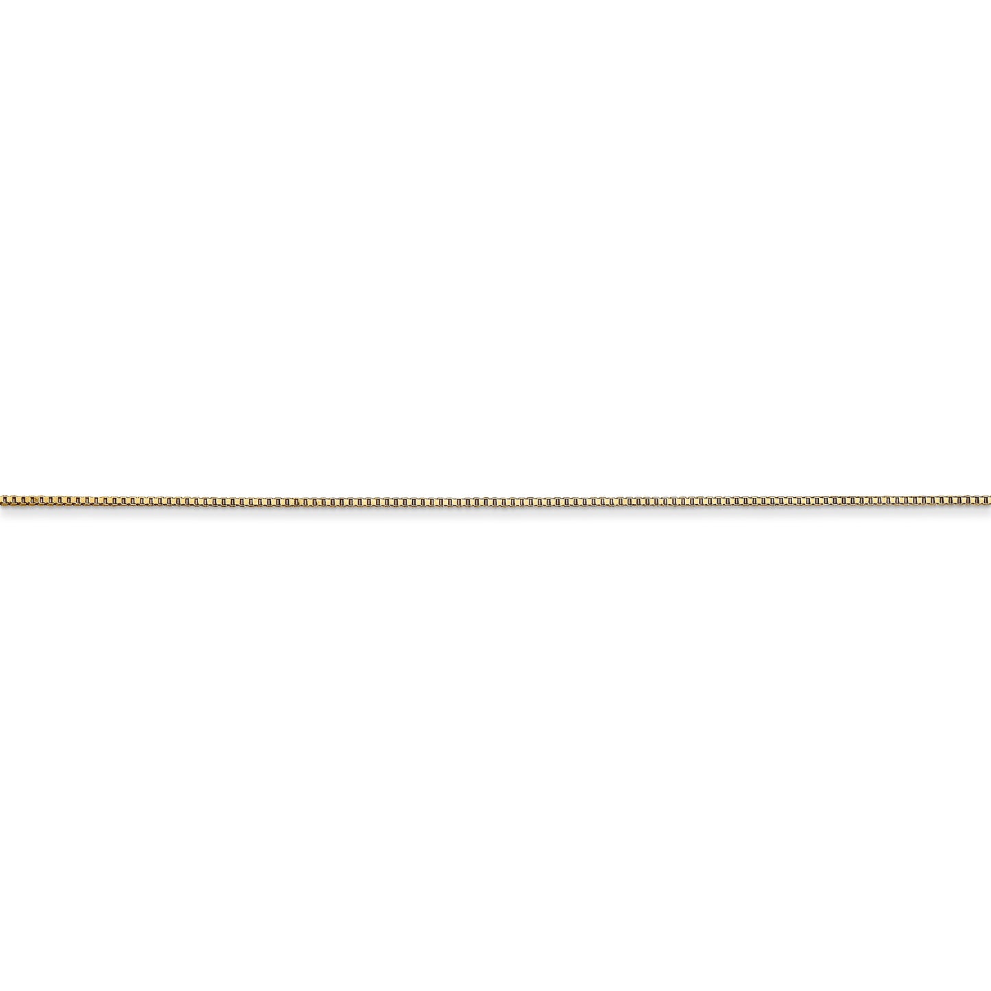 14k .5mm Box with Spring Ring Clasp Chain - Solomon Jewelers