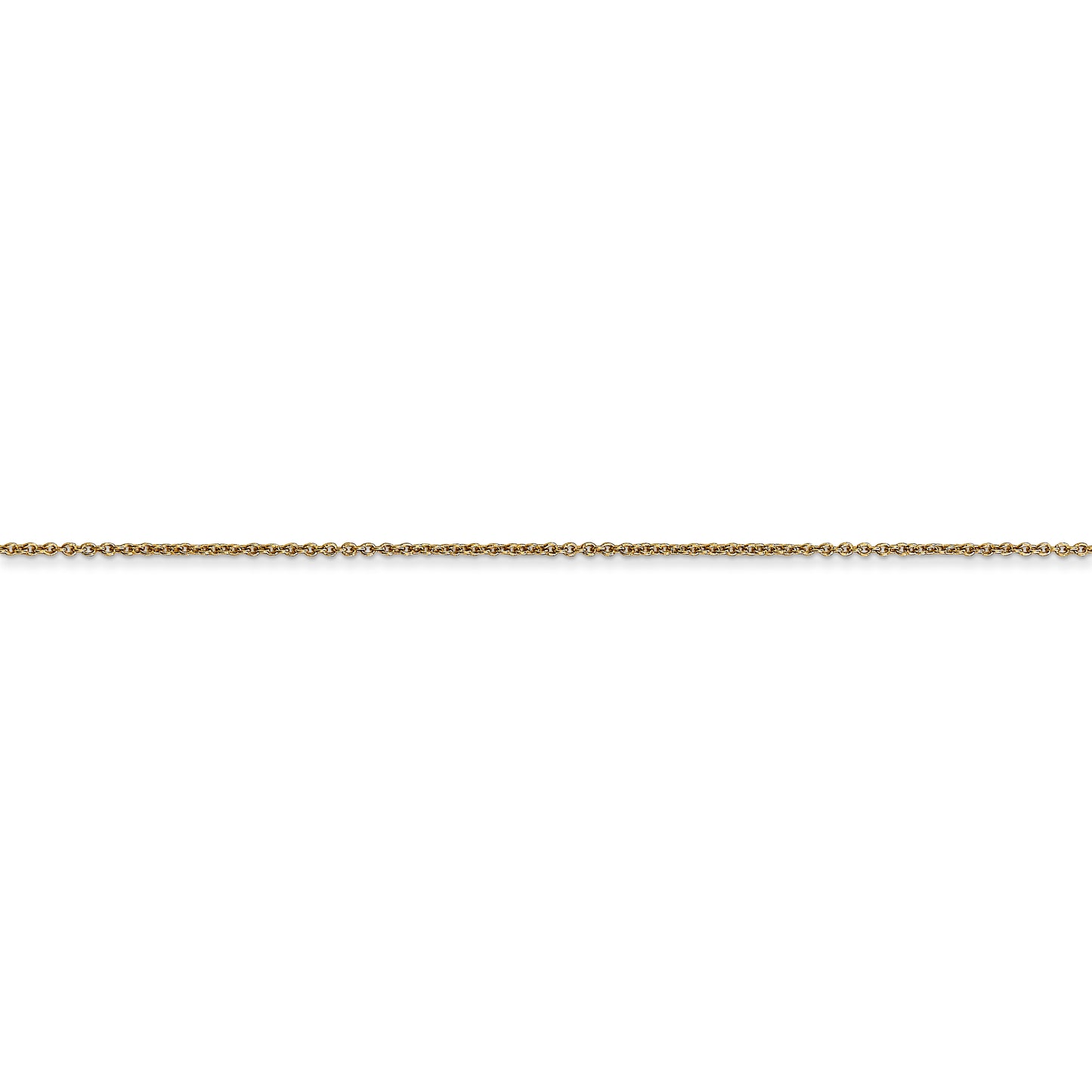 14k .75mm Round Open Link Cable Chain - Solomon Jewelers