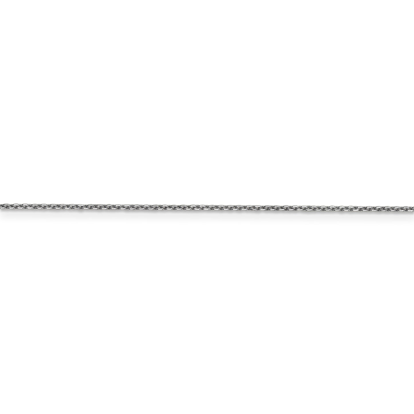 14k WG .95mm D/C Cable Chain - Solomon Jewelers