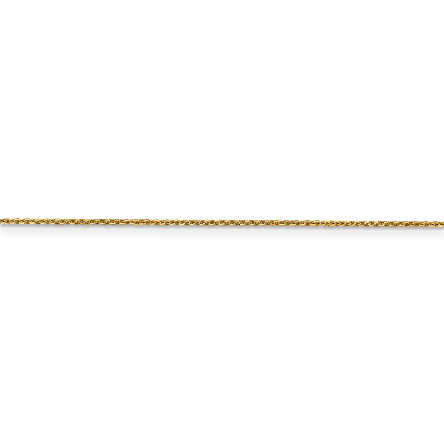 14k .95mm D/C Cable Chain - Solomon Jewelers